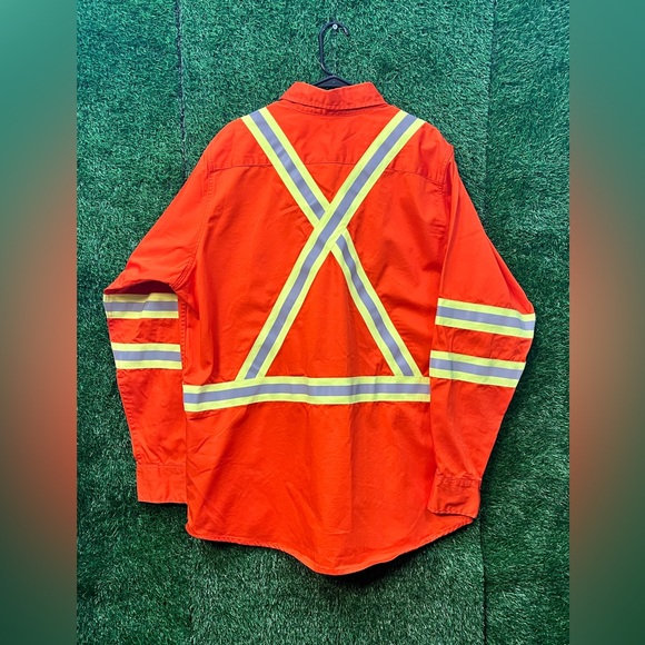 BOCOMAL FR Shirts Hi Vis/High Visibility Flame Resistant/Fire Retardant XL/TALL - Picture 5 of 9